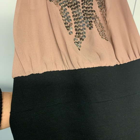 TopShop Bandage Dress w/ Sequinned Blush Blouse - Picture 11 of 16